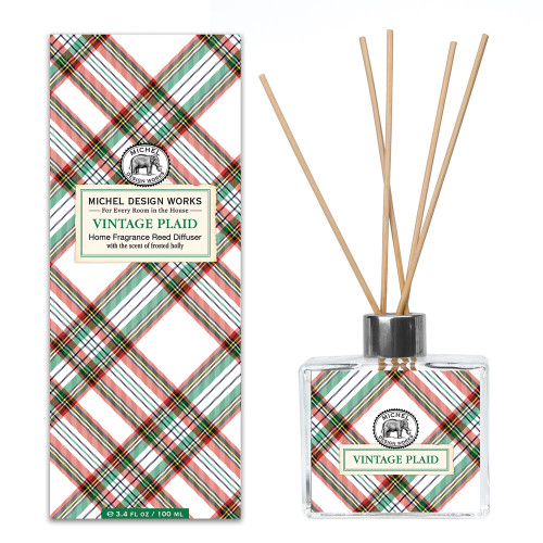 Michel Design Works Home Fragrance Reed Diffuser, Vintage Plaid (823363)