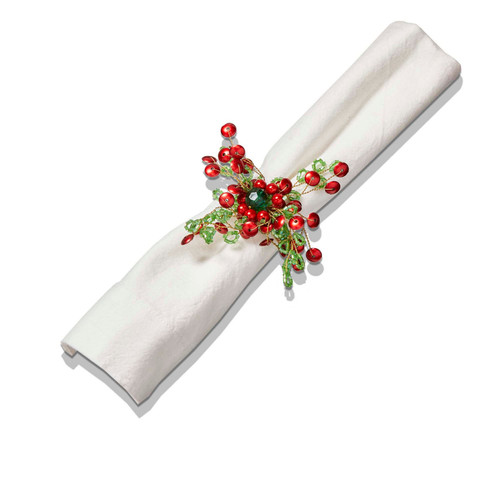 TAG Sprig Napkin Ring, Multicolor - Set of 4 (G18922)