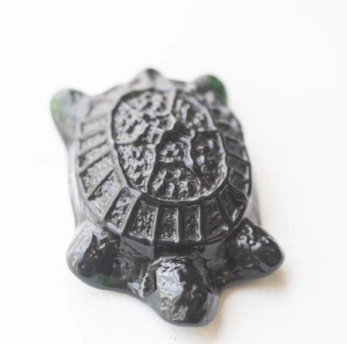 Blenko Turtle Paperweight, Malachite Green (6402P-MALACHITE)