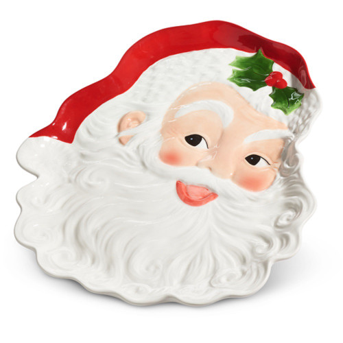 RAZ Imports Tinsel Town 14.5" Classic Santa Tray (4457657)