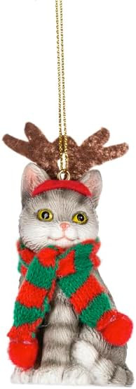 Ganz Ornament, Fleas Navidad Cat - Deer Antlers (EX27227C)