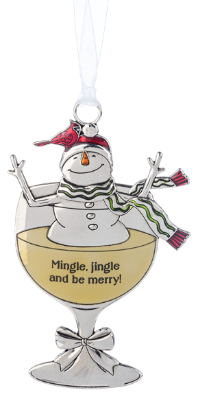 Ganz Ornament, Drink and Be Merry - Mingle Jingle (EX24156G)