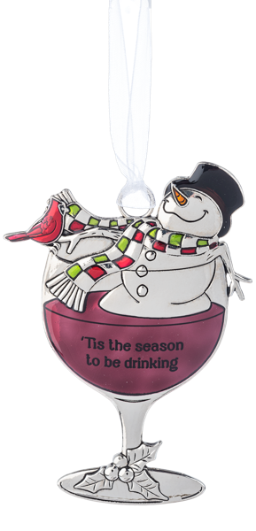 Ganz Ornament, Drink and Be Merry - 'Tis the Season (EX24156K)
