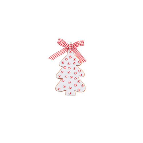 RAZ Imports Peppermint Sprinkles Cookie Ornament, Christmas Tree - 4.5" (4315558B)