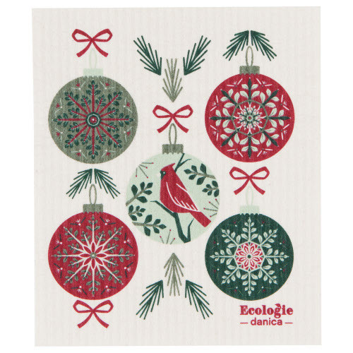 Now Designs Swedish Sponge Dishcloth, Good Tidings (ESW1500D)