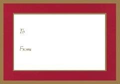 Caspari Self-Adhesive Gift Tags, Red (GT02)