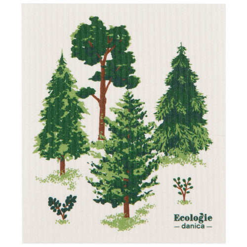 Now Designs Swedish Sponge Dishcloth, Woodland (ESW2679D)
