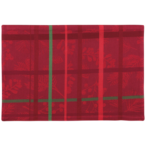 Now Designs Jacquard Placemat, Winterberry - Set of 4 (NPM2363D)