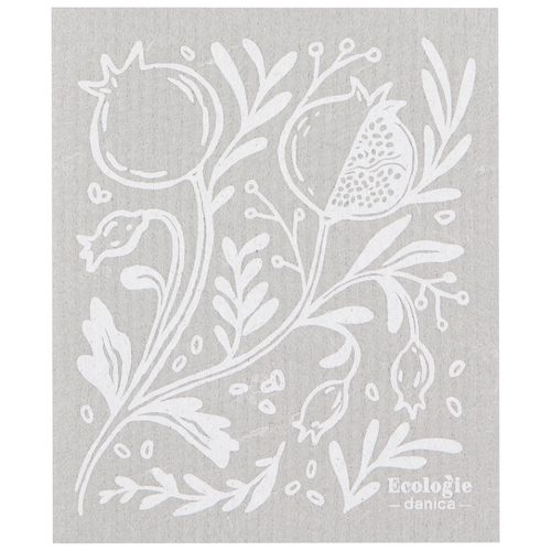 Now Designs Swedish Sponge Dishcloth, Pomegranates (ESW2675D)