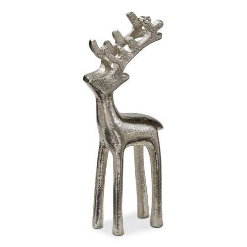 TAG Reindeer Silhouette Figurine, Large Silver (G18919)