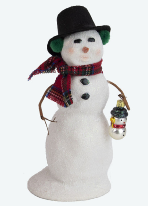 Byers' Choice Snowman with Ornament - 10" (SN3232)