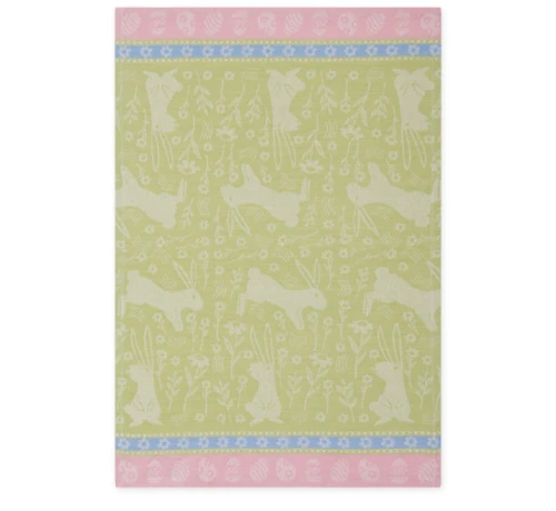 Design Imports Jacquard Dishtowel, Bunny Meadows - Green (756558-GRN)