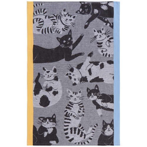 Now Designs Jacquard Dishtowel, Meow & Furever (JKT3175D)