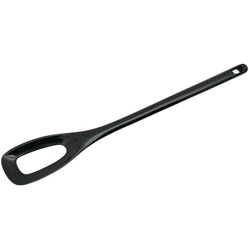 Gourmac 12" Melamine Mixing Spoon with Hole, Black (3511BK)
