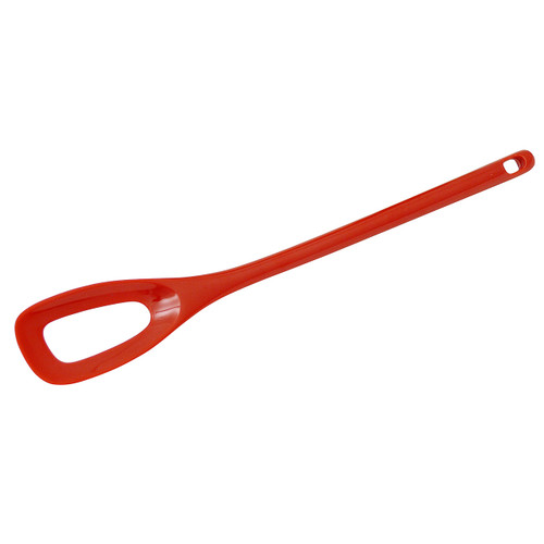 Gourmac 12" Melamine Mixing Spoon with Hole, Red (3511RD)