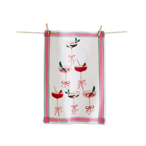 TAG Dishtowel, Christmas Cocktail Tower (G20467)