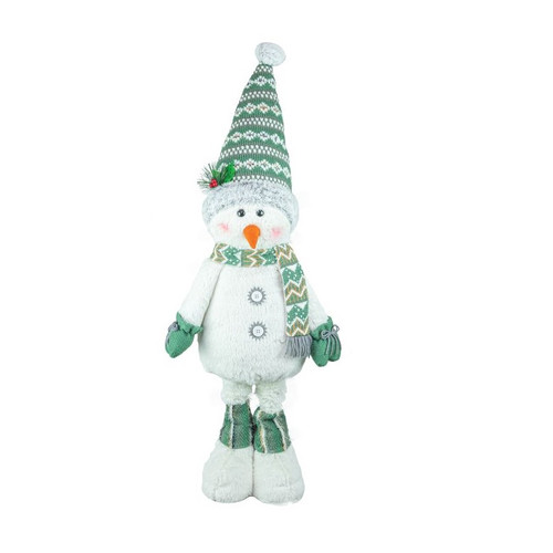 Hanna's Handiworks Stretch Leg, Winter Frost Snowman - Pointy Hat (15058B)