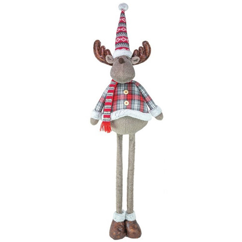 Hanna's Handiworks Stretch Leg, Jolly Plaid Moose - Boy (15410A)