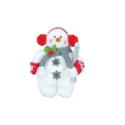 Hanna's Handiworks Earmuffs Plump, Snowman with Skis (15568B)