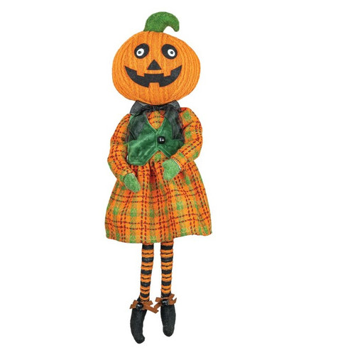 Hanna's Handiworks Dangle Leg, Plaid Pumpkin - Girl (55025B) Hanna's Handiworks Dangle Leg, Plaid Pumpkin - Girl (55025B)