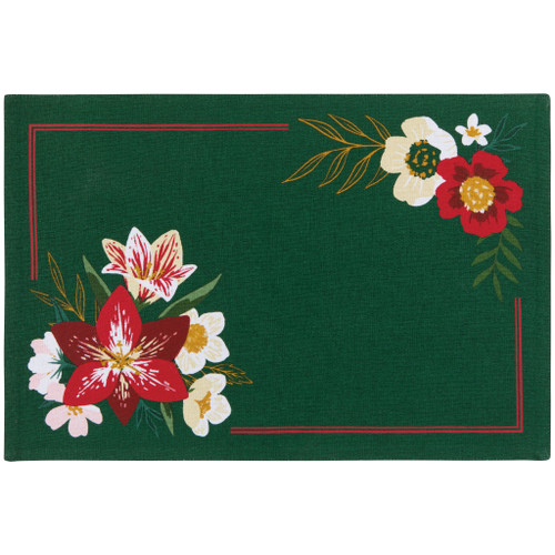 Now Designs Printed Placemat, Amaryllis (NPM3619D)