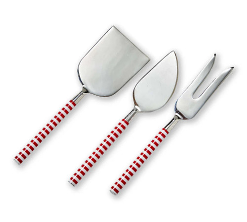 TAG Cheese Utensil, Candy Stripe - Set of 3 (G20630)