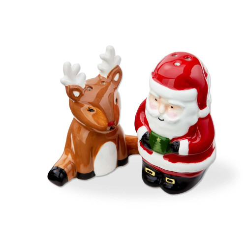 TAG Salt and Pepper Shaker Set, Santa & Reindeer (G20574)