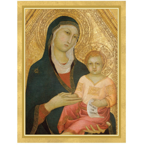 Caspari Boxed Christmas Cards, Virgin & Child - Box of 15 cards & envelopes (105202)
