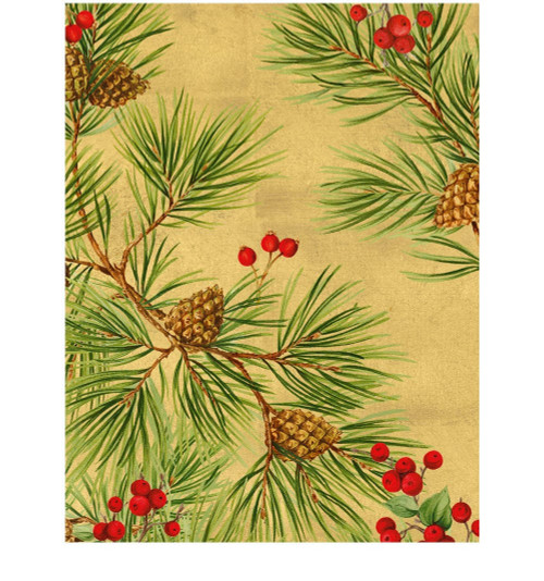 Caspari Boxed Christmas Cards, Evergreen & Berries - Box of 15 cards & envelopes (105212) Caspari Boxed Christmas Cards, Evergreen & Berries - Box of 15 cards & envelopes (105212)