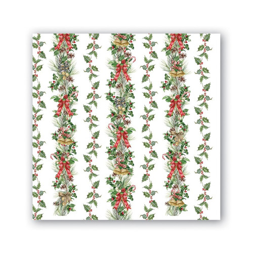Michel Design Works Paper Beverage Napkins, Holiday Garland - 2 Packs (814446) Michel Design Works Paper Beverage Napkins, Holiday Garland - 2 Packs (814446)