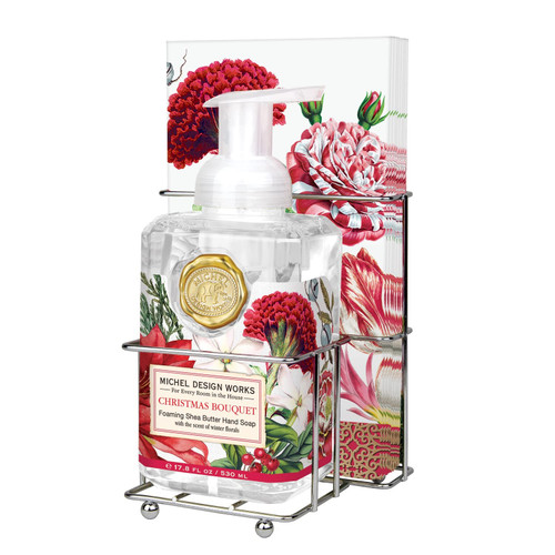 Michel Design Works Foaming Hand Soap & Napkin Set, Christmas Bouquet (809361) Michel Design Works Foaming Hand Soap & Napkin Set, Christmas Bouquet (809361)