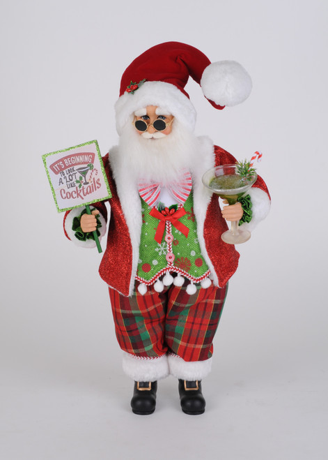 Karen Didion Christmas Cocktails Santa (CC18-97)