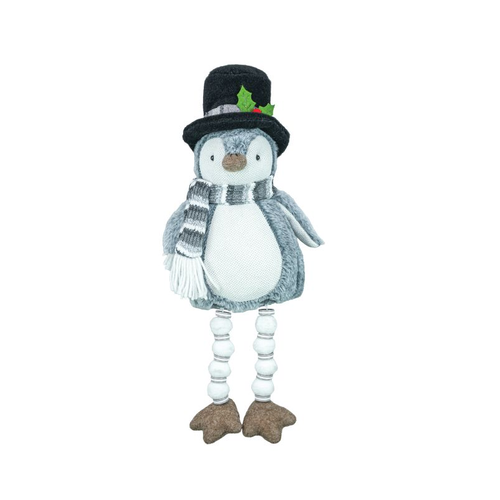 Hanna's Handiworks Bead Leg Figure, Hinterland Penguin - Black Hat (15558A) Hanna's Handiworks Bead Leg Figure, Hinterland Penguin - Black Hat (15558A)