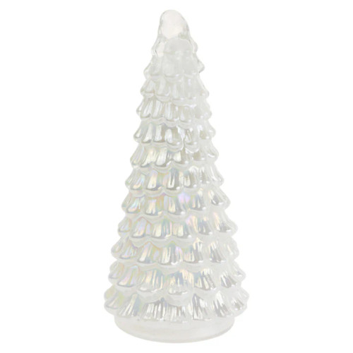 Boston International White Shimmer Glass Tree - Large (DLA24201) Boston International White Shimmer Glass Tree - Large (DLA24201)