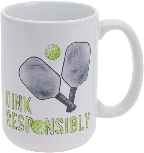 Boston International Dink Responsibly Pickleball Paddle Ball Sport 12 Ounce Mug (MG053000) Boston International Dink Responsibly Pickleball Paddle Ball Sport 12 Ounce Mug (MG053000)
