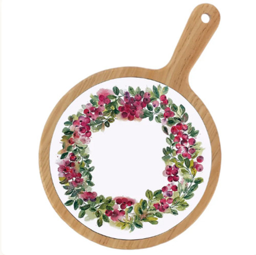 Boston International Cranberry Wreath Cheeseboard (CB062300) Boston International Cranberry Wreath Cheeseboard (CB062300)