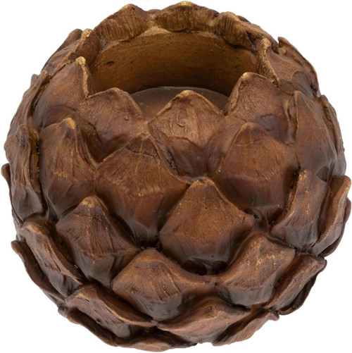 Boston International Tealight Candle Holder, 3.25" Natural Pinecone (XAX23403) Boston International Tealight Candle Holder, 3.25" Natural Pinecone (XAX23403)