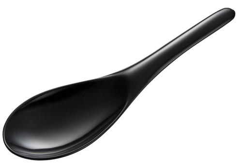 Gourmac 8.25" Melamine Rice Spoon, Black (3513BK)