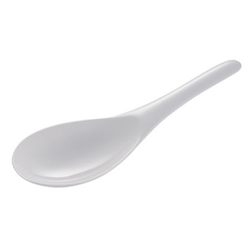 Gourmac 8.25" Melamine Rice Spoon, White (3513WH)