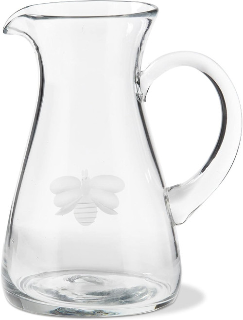 TAG Etched Bee Glass Pitcher 32oz (G15261)