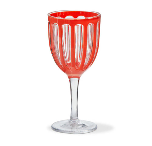TAG Villa Acrylic 22 oz All Purpose Wine Glass, Orange (G20733)