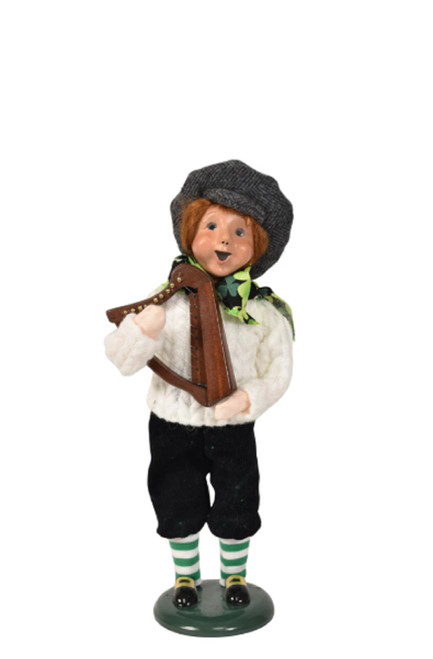 Byers' Choice Caroler, Irish Boy With Harp (2313)