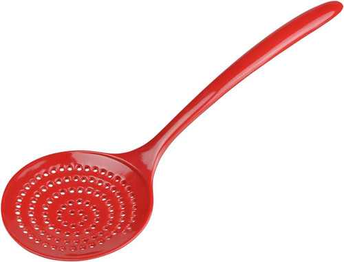 Gourmac 12.5" Melamine Skimmer, Red (3533RD)