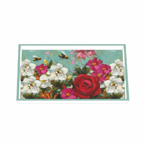 Paperproducts Design Lacquered Wood Vanity Tray, In The Garden (32098)