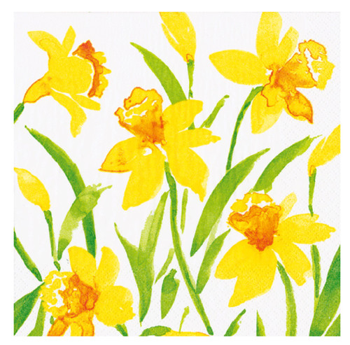 Caspari Paper Luncheon Napkins, Spring Herald - 2 Packs (18980L)