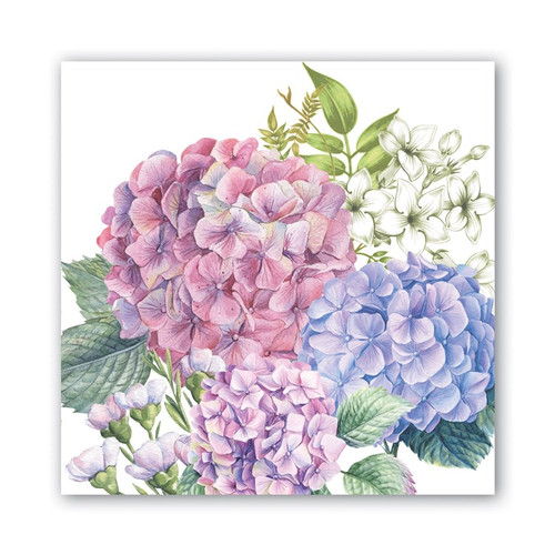 Michel Design Works Luncheon Napkins, Wild Hydrangea - 2 packs (817420)