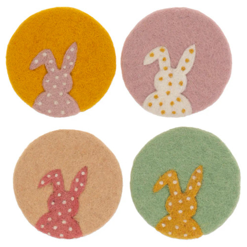 Boston International Coasters - Felted Bunny (HAT25155)