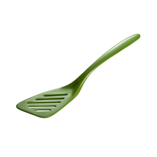 Gourmac 7.25" Melamine Mini Slotted Turner, Lime Green (3561GR)
