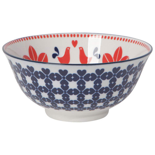 Now Designs Red Navy Bird - 6" Stamped Bowl (5142013)