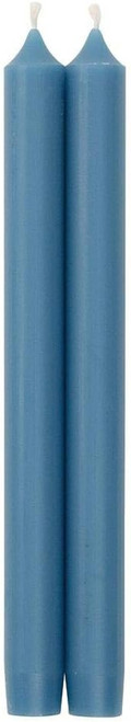 Caspari 12" Straight Taper Candles, Parisian Blue - Set of 2 (CA39.12)
